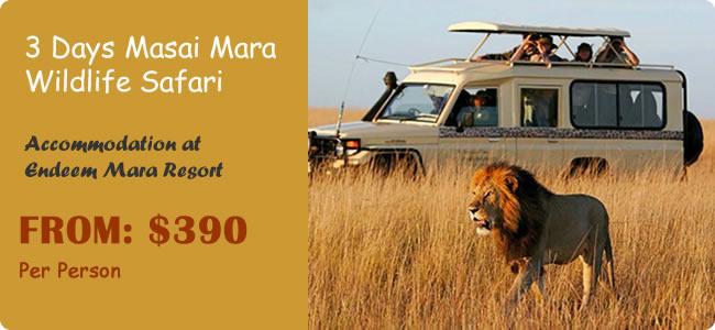 3-Day Days Masai Mara Wildlife Safari